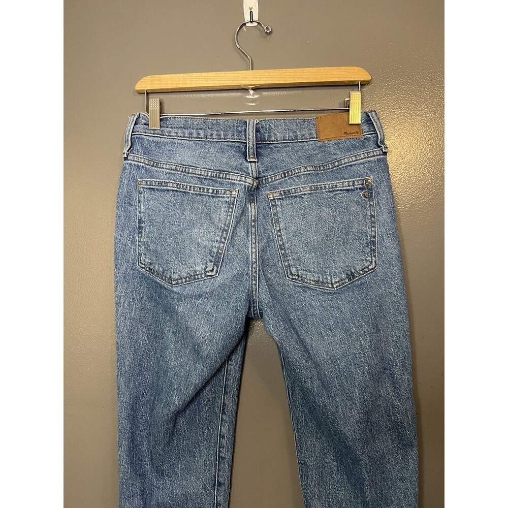 Madewell Jeans Womens 26 Blue Perfect Vintage Straight Raw Hem Stretch Denim - Picture 5 of 9